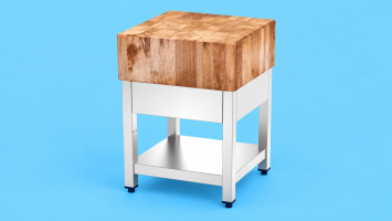 Hackblock aus Holz