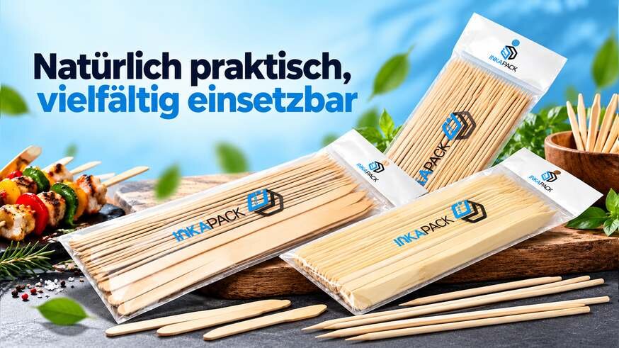 Bambus-Spieße für Metzgerei, Grill und Gastronomie