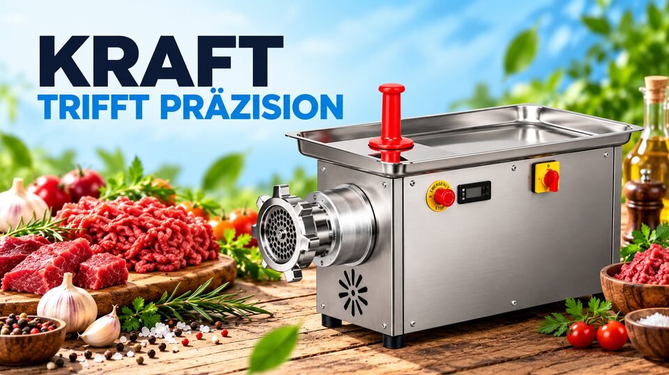 Elektrischer Fleischwolf aus Edelstahl – Kraft trifft Präzision