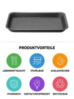 XPS Regular Schaumschale R34-27 | Schwarz | 270x176x27mm...