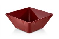 Bol carré en mélamine | 24x24x10cm | Rouge...