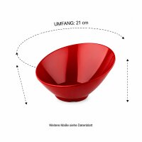 Melamin Schale Oval | 21cm | Rot