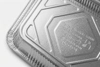 Pandax -aluminium tray- R4000 | 525x325x36mm | 4850 cc | Height: 36mm | 50 pcs / carton (2 packs x25)