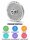 WOLFCUT | Stainless steel grinder plates for size 32 | With hub | 4 grooves | Durable | 3,0mm