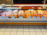 Laminierte Fleisch Etiketten Set. 140 Stück A6 | 35 Stück | A4 Format | neutral in Blau Version
