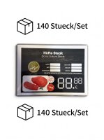 Lamine et etiketi seti. 140 adet A6 | 35 adet A4 format logolu, siyah versiyon