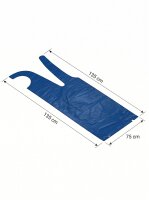 Tabliers jetables PE | Standard | Bleu | 75x135cm | 600 pièces / carton | (8x75)