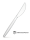 Plastic knife | Reusable | Premium | Transparent 1000 pcs / carton | (20x50)