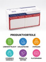 Napkins-Simge-33x33cm | Standard | Cellulose pulp | 1-ply | 1 / 4 fold | White | Embossed | 2000 pcs / carton