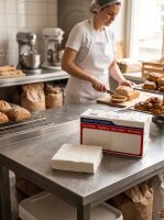 Napkins-Simge-33x33cm | Standard | Cellulose pulp | 1-ply | 1 / 4 fold | White | Embossed | 2000 pcs / carton