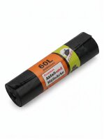 Premium Müll-und Abfallsäcke | Schwarz 60L |...