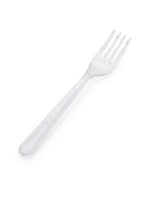 Plastic fork | Reusable | Deluxe | Transparent | 1000 pcs...