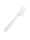 Plastic vork | Herbruikbaar | Deluxe | Transparant | 1000 stuks / doos | (20x50)