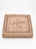 Pizza-Karton | Braun | 32x32x4cm | 100 Stück / Pack