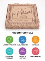 Pizza box | Brown | 32x32x4cm | 100 pcs / pack