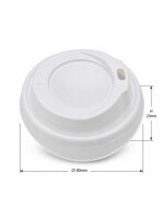 Deckel für Kaffeebecher 80mm | 1000 Stück /...