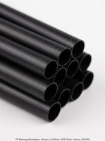 PP reusable straws | Black | 2x240mm | 5000 pcs / carton | (20x250)