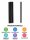 PP reusable straws | Black | 2x240mm | 5000 pcs / carton | (20x250)