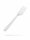 Plastic fork | Reusable | Deluxe | Transparent | 1000 pcs / carton | (10x100)