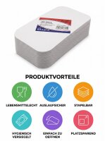 Deckel für Aluschale R13 / 670ml | 1000 Stück / Karton | (10x100)