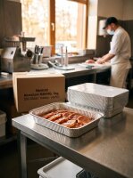 Pandax aluminium tray R2000G | 2kg | 200 pcs / carton | (4x50)