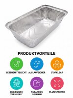 Pandax Aluschale R14-901L 222x113x54 1000 Stück / Karton | (10x100)