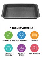 XPS Absorbierende Schaumschale A38-50 | schwarz | 290x210x50mm | 420 Stück/Sack
