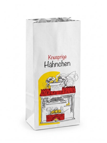 Heat-retaining bags | 1 / 2 | Chicken | 3-ply | With aluminium lining | (Max -Moritz) | 1000 pcs / carton