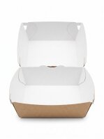 Cutie hamburger box Medie | Kraft colour | 200 pcs /...