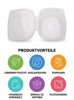 VP Klappschale Oval | 750 ml | 500 Stück / Karton | (10x50)