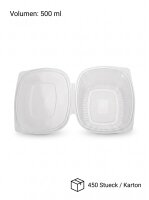 VP Klappschale Oval | 500 ml | 450 Stück / Karton |...