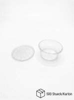 Microbox (butter pot) | 30 cc | Combination pack | Transparent with transparent lid | 500 pcs / carton