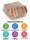 Hamburgerbox | Kraft | Wood Design-M | 500 stuks / doos | (50x10)