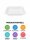 Meal tray | 608 Gr | D 1-compartment | White | (5x100) | 608
