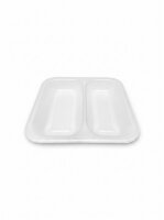 Barquette repas | 602 Gr | Compartiment A2 | Blanc |...