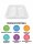 Meal tray | 602 Gr | A2 compartment | White | (4x50) | 602