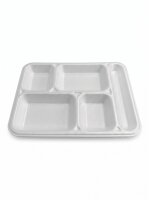 Barquette repas | 5 compartiments | Tabldot | Blanc | 100...