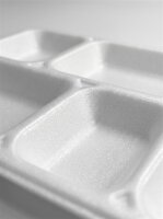 Menüschale | 5-Fach | Tabldot | Weiß | 100 Stück / Pack