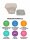 Salad box | 500 cc | Square | Combination pack | With lid | 250 pcs / carton