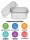 Salad box | 250 cc | Square | Combination pack | With lid | 250 pcs / carton