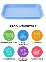XPS Absorbierende Schaumschale A34-27 | blau |...