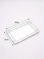 Paper plates rectangular | 13x20cm | 1500 pcs / carton |...