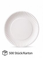 Pappteller-23 rund | Durchmesser 23cm | 500 Stück /...