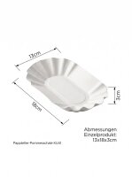 Karton tabak-patates kızartması kabı KU41 | 13x18x3cm |...