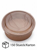 Salatbox Kombi | 750ml | Kraft | 150 Stück / Karton