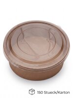 Salatbox Kombi | 1300ml | Kraft | 150 Stück / Karton