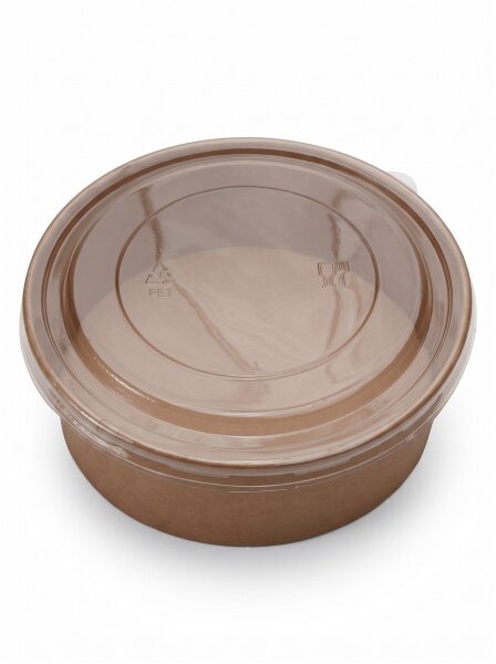 Saladebox combi | 1100ml | Kraft | 150 stuks / doos