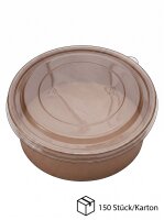 Salatbox Kombi | 1100ml | Kraft | 150 Stück / Karton