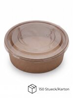 Salatbox Kombi | 1000ml | Kraft | 150 Stück / Karton