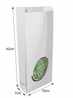 Bakery bags type 428 | 15+7x42cm | With neutral | Dr Krp...
